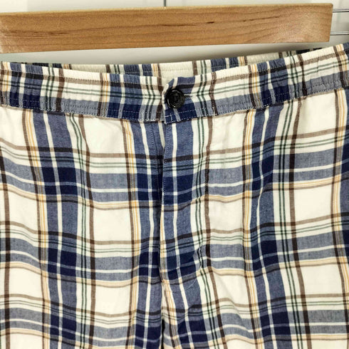 フレッドペリー FRED PERRY ボタンフライ チェックハーフパンツ メンズ JPN:L