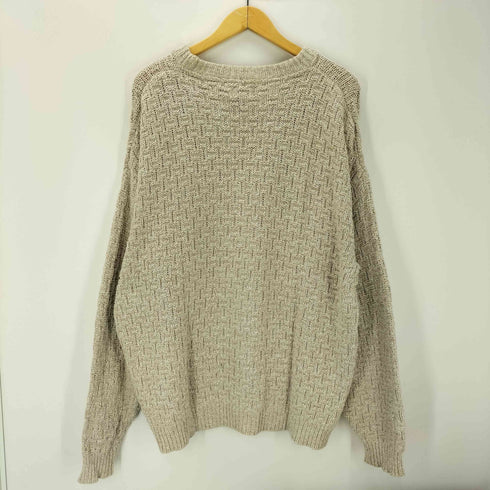 エディーバウアー Eddie Bauer 80S USA製 黒タグ 後期 ローゲージ コットン ニット メンズ import:XL