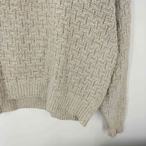 エディーバウアー Eddie Bauer 80S USA製 黒タグ 後期 ローゲージ コットン ニット メンズ import:XL