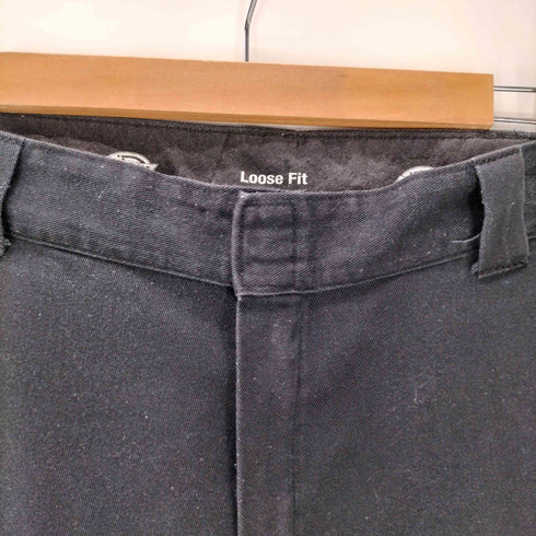 ディッキーズ Dickies FLEX Loose Fit DOUBLE KNEE WORK PANTS ルーズ フィット ワイド ペインター ダブルニー ワーク パンツ ブラック メンズ 38×32