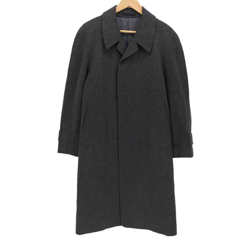 タカシマヤ TAKASHIMAYA 100%カシミヤ 比翼 ステンカラーコート メンズ