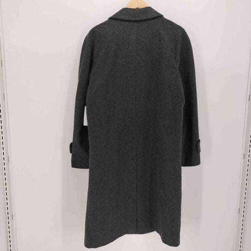 タカシマヤ TAKASHIMAYA 100%カシミヤ 比翼 ステンカラーコート メンズ