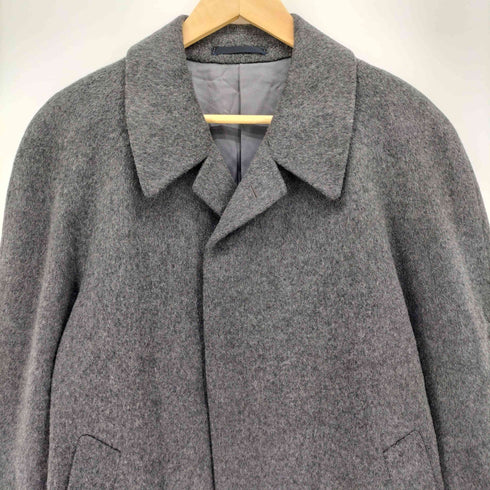 タカシマヤ TAKASHIMAYA 100%カシミヤ 比翼 ステンカラーコート メンズ