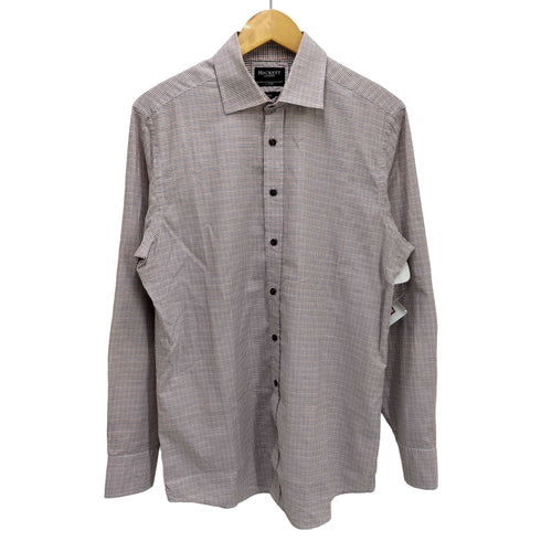 ハケットロンドン hackett london THOMAS MASON J-Fit エルボーパッチ グラフチェック ドレスシャツ メンズ import:XL