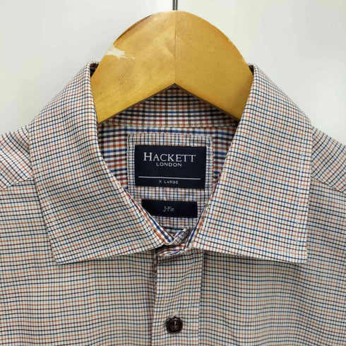 ハケットロンドン hackett london THOMAS MASON J-Fit エルボーパッチ グラフチェック ドレスシャツ メンズ import:XL