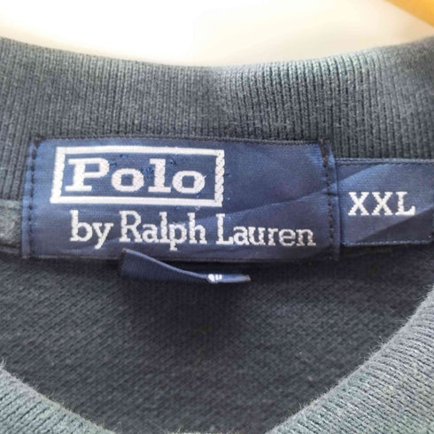 ポロバイラルフローレン Polo by RALPH LAUREN 90S ポニー 刺繍 鹿の子 コットン ポロ シャツ メンズ import:XXL