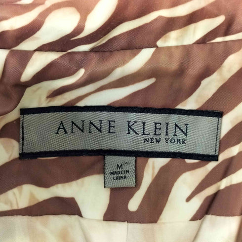 アンクライン ANNE KLEIN 総柄トレンチコート ゼブラ柄 レディース JPN:M