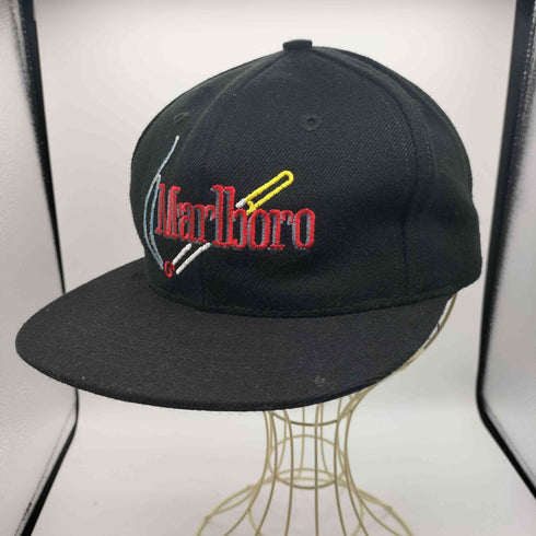 マルボロ Marlboro 90-00S OLD 企業 ロゴ シガレット 刺繍 ウール アクリル 6パネル キャップ メンズ ONE SIZE