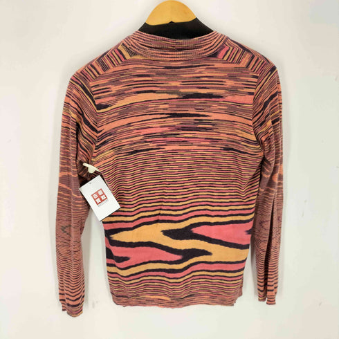 ミッソーニ MISSONI ストライプ 半袖ニット カーディガン アンサンブル レディース