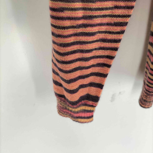 ミッソーニ MISSONI ストライプ 半袖ニット カーディガン アンサンブル レディース