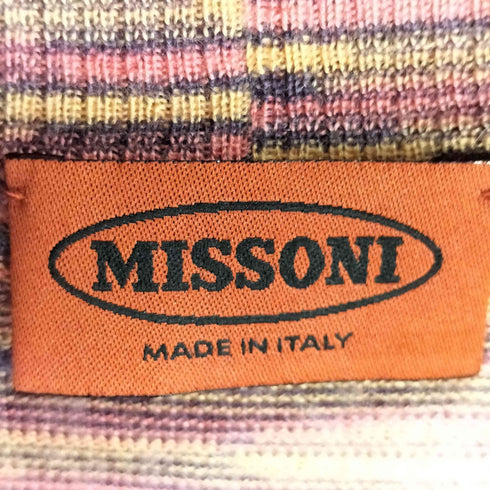 ミッソーニ MISSONI ストライプ 半袖ニット カーディガン アンサンブル レディース