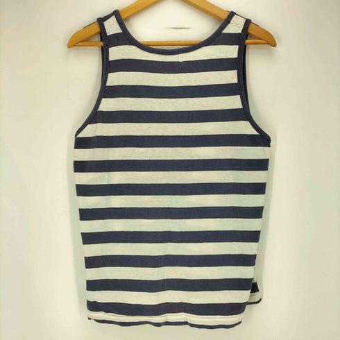 GAVIAL ORIGINAL DRY GOODS ロゴ刺繍 ボーダー タンクトップ レディース import:L