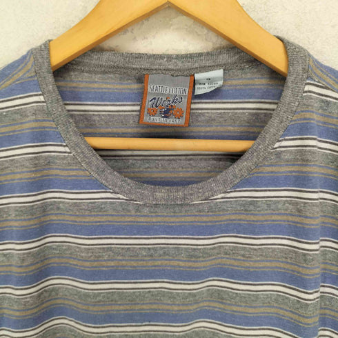 SEATTLE COTTON WORKS ボーダー柄 S/S クルーネック カットソー メンズ S