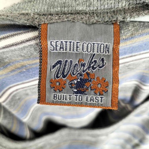 SEATTLE COTTON WORKS ボーダー柄 S/S クルーネック カットソー メンズ S