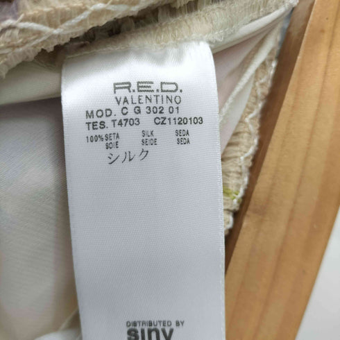 レッドヴァレンティノ RED VALENTINO 花柄 シルク ミディアムスカート レディース