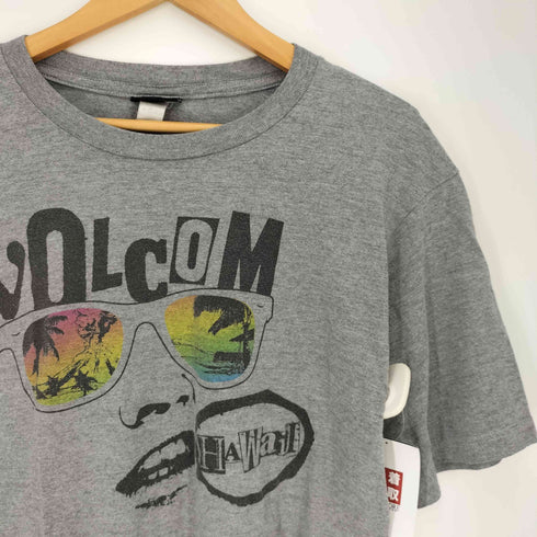 ヴォルコム VOLCOM 90-2000s サングラス ロゴプリント クルーネックTシャツ メンズ