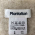 プランテーション Plantation リネン混 ドット柄 Vネック カットソー レディース JPN:M