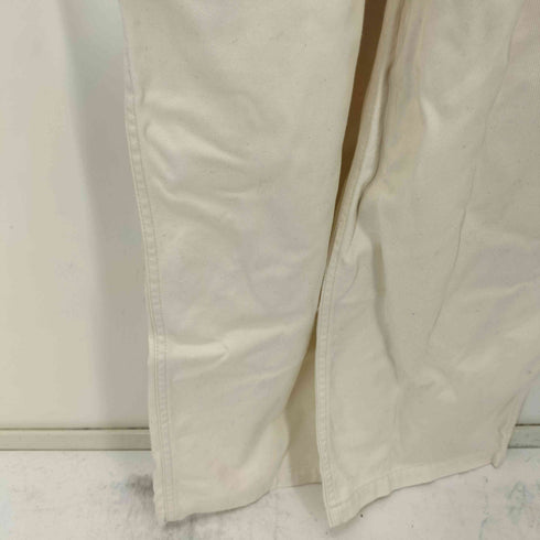 オールドマンズテーラー R&D.M.Co-/OLDMAN’S TAILOR ホワイトデニムオーバーオール メンズ S