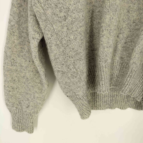 エディーバウアー Eddie Bauer 80-90S USA製 黒タグ ウールナイロン ショールカラーニット メンズ import:L