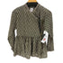 Maison de soil Flower block print gathered cache coeur blouse レディース 2
