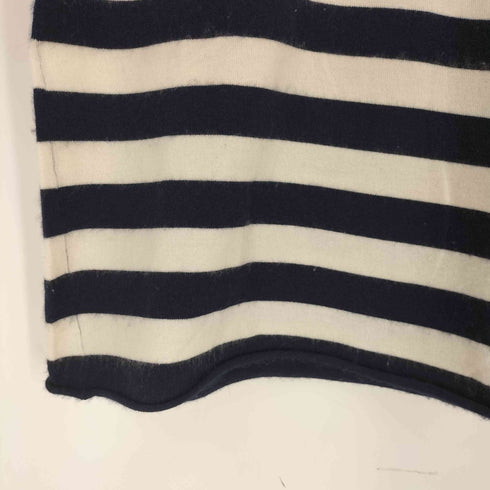 extreme cashmere カシミヤ混 ボーダー 半袖ニット レディース ONE SIZE