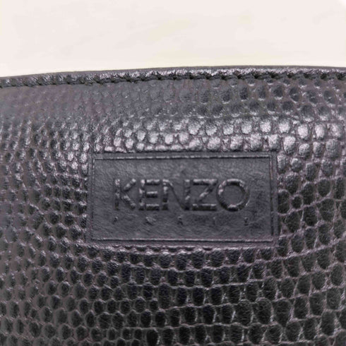 ケンゾー KENZO リザード型押し レザークラッチバッグ メンズ