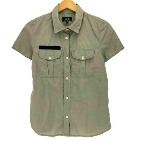 アーペーセー A.P.C. N.S NO SELL OUT S/S ミリタリーシャツ レディース JPN:S