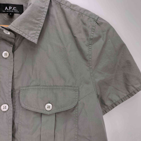 アーペーセー A.P.C. N.S NO SELL OUT S/S ミリタリーシャツ レディース JPN:S