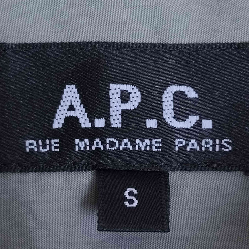 アーペーセー A.P.C. N.S NO SELL OUT S/S ミリタリーシャツ レディース JPN:S