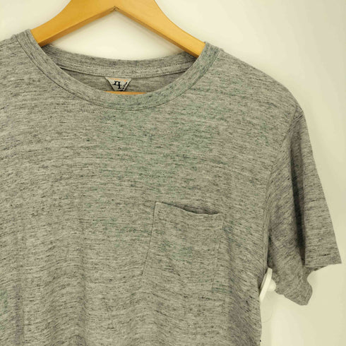 フィルメランジェ FilMelange 霜降り ポケット クルーネックTシャツ メンズ