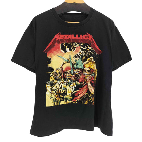 両面プリント バンド S/S Tシャツ メンズ