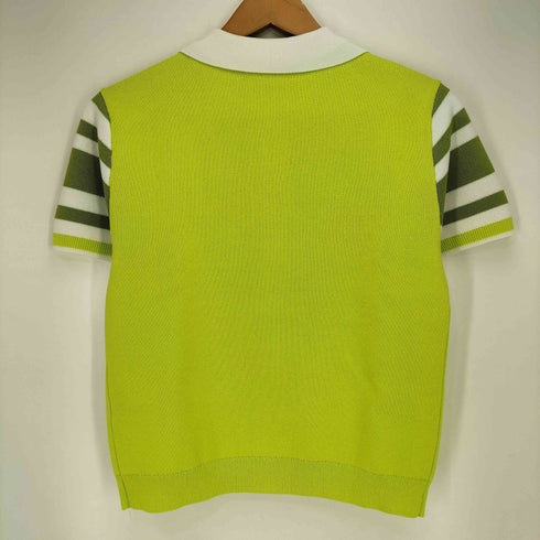 ザラ ZARA レーヨン混 S/S ニット ポロシャツ レディース import:S
