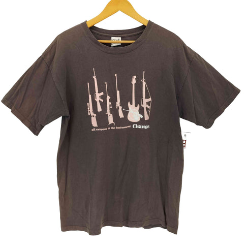アンビル Anvil CHANGE プリントクルーネックTシャツ Y2K メンズ JPN:L