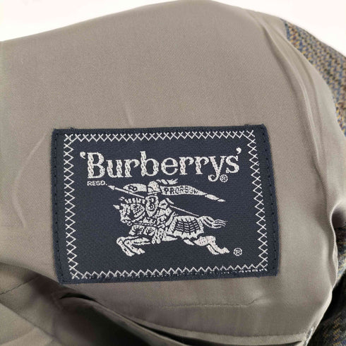 バーバリーズ BURBERRYS cashmere カシミヤ混2Bテーラードジャケット メンズ 165