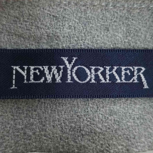 ニューヨーカー NEWYORKER ウール100% ノーカラージャケット レディース 9AR