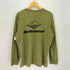 バテンウエア Battenwear USA製 プリント 胸ポケット クルーネック コットン L/S シャツ メンズ import:L