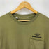 バテンウエア Battenwear USA製 プリント 胸ポケット クルーネック コットン L/S シャツ メンズ import:L