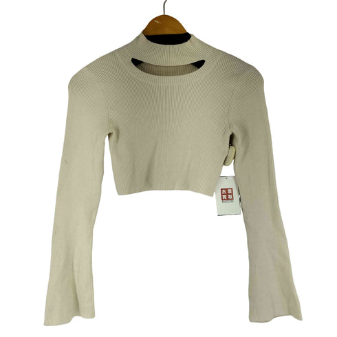 リリーブラウン Lily Brown チョーカーネッククロップドニット レディース ONE SIZE