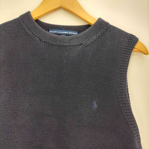 ラルフローレンスポーツ RALPH LAUREN SPORT ポニー刺繍 クルーネック ニットベスト レディース import:M