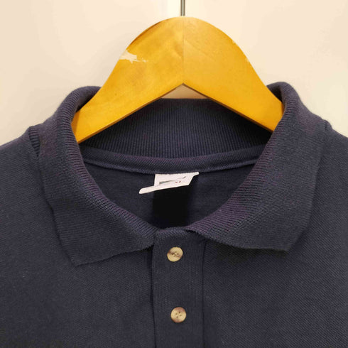 コットンデラックス COTTON DELUXE USA製 刺繍ロゴ S/S 鹿の子ポロシャツ メンズ import:XL