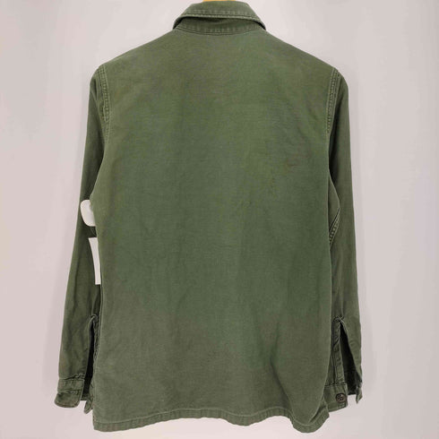 ユーエスアーミー U.S. ARMY 1970年会計 アメリカ軍 Cotton Sateen OG-107 オリーブグリーン ファティーグシャツ ユーティリティシャツ メンズ