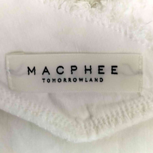 トゥモローランドマカフィー tomorrowland macphee リネン混 フリンジ 半袖シャツ レディース JPN:36