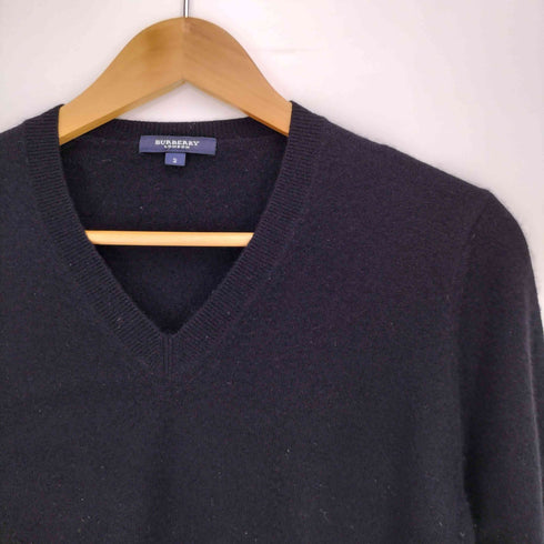バーバリーロンドン BURBERRY LONDON カシミヤ100% Vネックニット レディース JPN:2