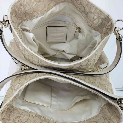 コーチ COACH シグネチャー キャンバスレザートートバッグ レディース