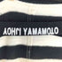 ヨウジヤマモト Yohji Yamamoto 20SS 天竺ボーダー Uネック長袖Tee メンズ 3