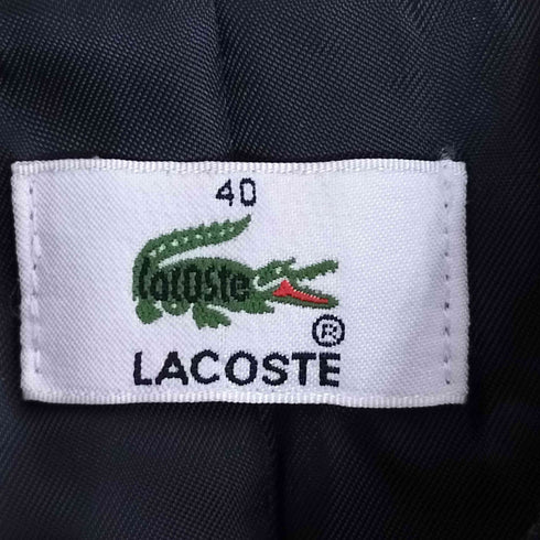 ラコステ LACOSTE ウールナイロン 比翼 ハーフコート レディース FR:40