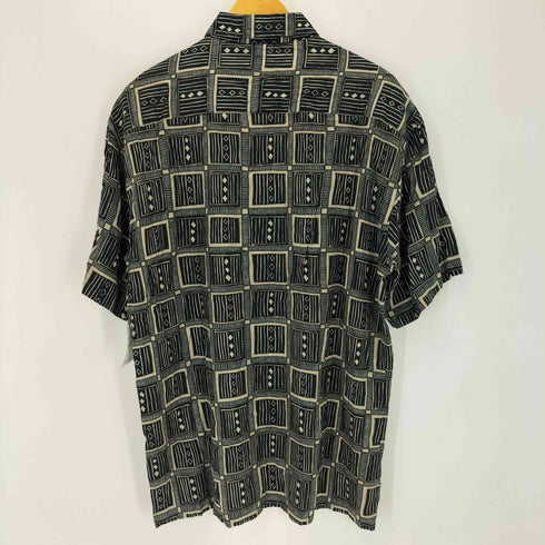 ピエールカルダン pierre cardin 総柄 S/S レーヨンシャツ メンズ M