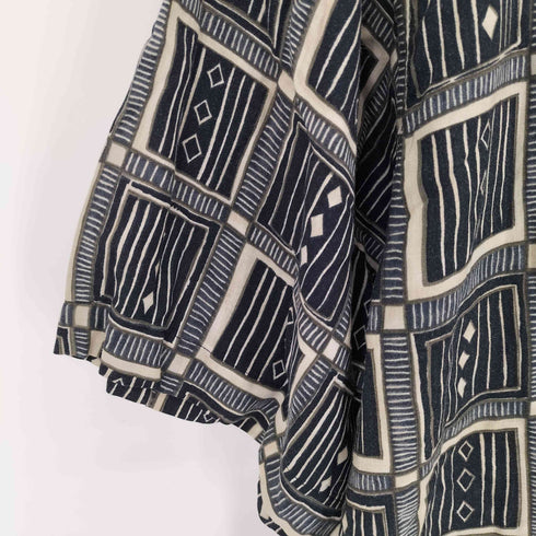 ピエールカルダン pierre cardin 総柄 S/S レーヨンシャツ メンズ M