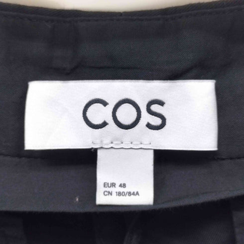 コス COS ブラックワイドパンツ メンズ 48