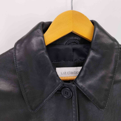 リズクレイボーン LIZ Claiborne カウレザーハーフコート レディース S
